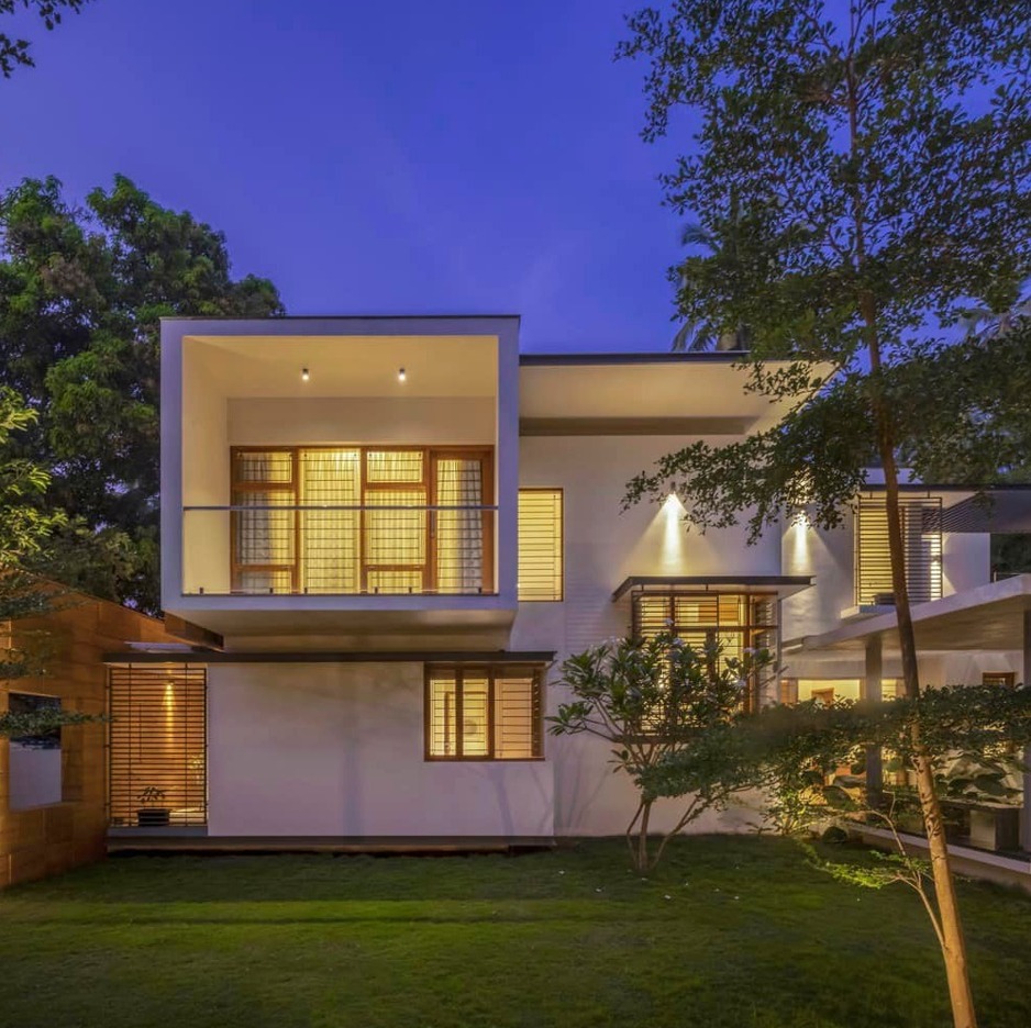 ไอเดียบ้านโมเดิร์นทรงกล่องสถาปนิกต่างชาติ  จัดสวนและพื้นที่นั่งเล่นรอบบ้าน รูปที่ 12