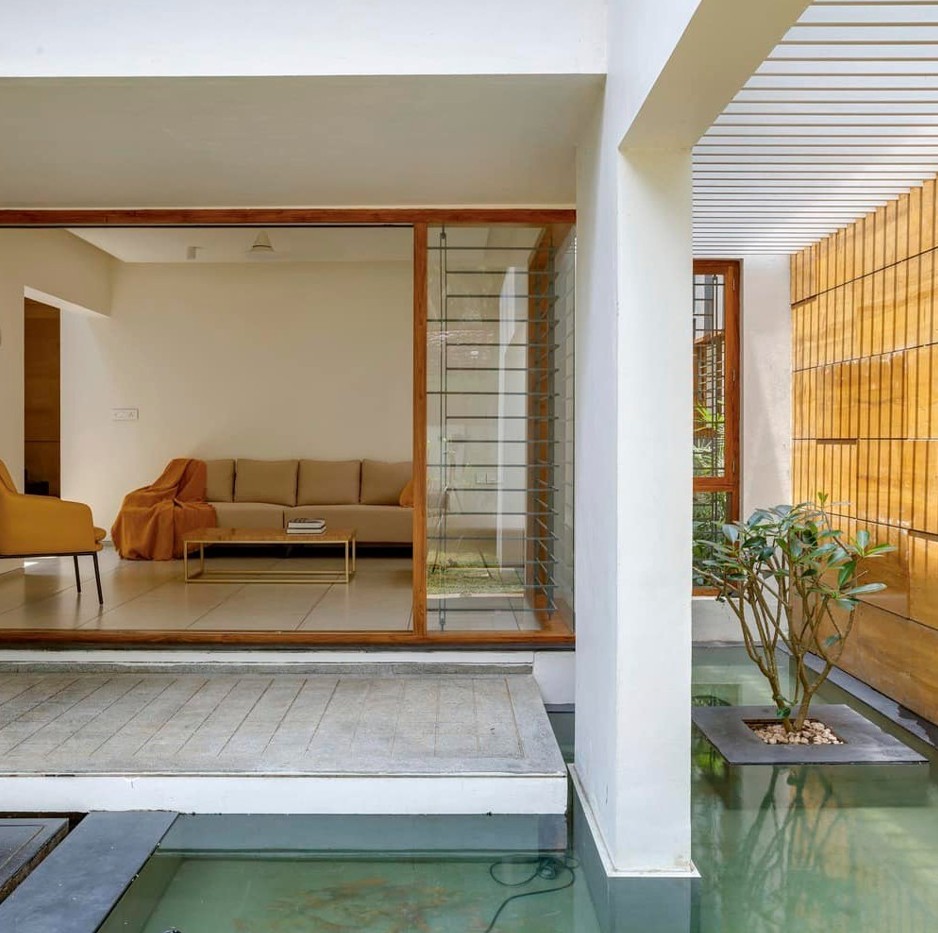 ไอเดียบ้านโมเดิร์นทรงกล่องสถาปนิกต่างชาติ  จัดสวนและพื้นที่นั่งเล่นรอบบ้าน รูปที่ 13