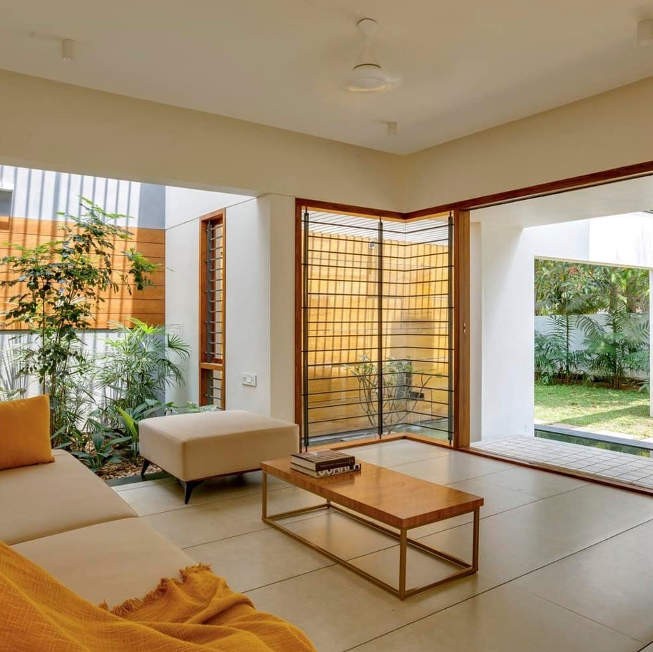 ไอเดียบ้านโมเดิร์นทรงกล่องสถาปนิกต่างชาติ  จัดสวนและพื้นที่นั่งเล่นรอบบ้าน รูปที่ 5