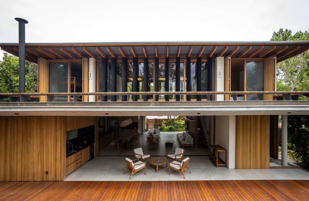 ไอเดียบ้านโมเดิร์นตกแต่งไม้ระแนง สถาปนิกต่างชาติ  รูปที่ 7