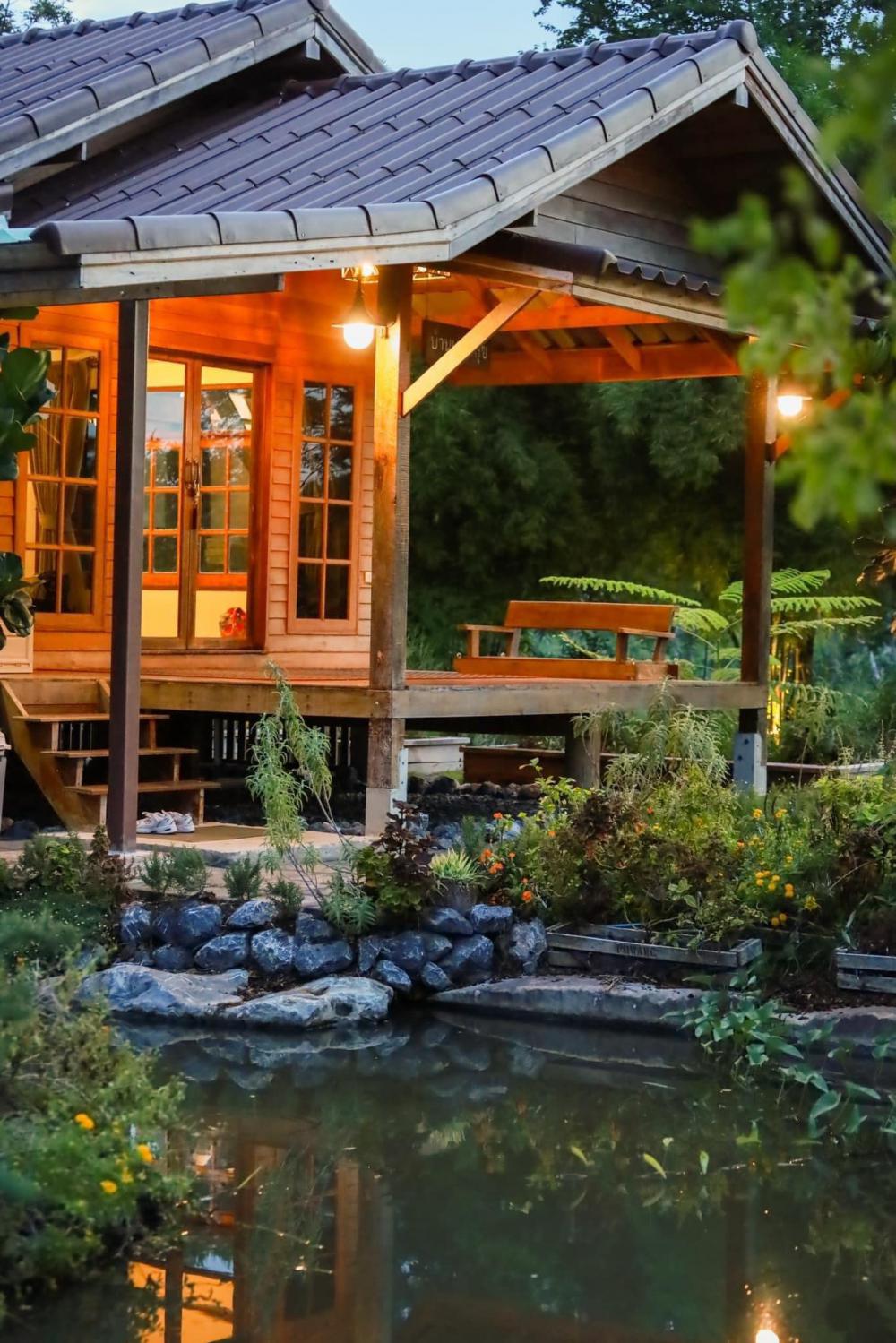 ไอเดียบ้านไม้สวยหลังเล็ก สไตล์รีสอร์ท รูปที่ 14