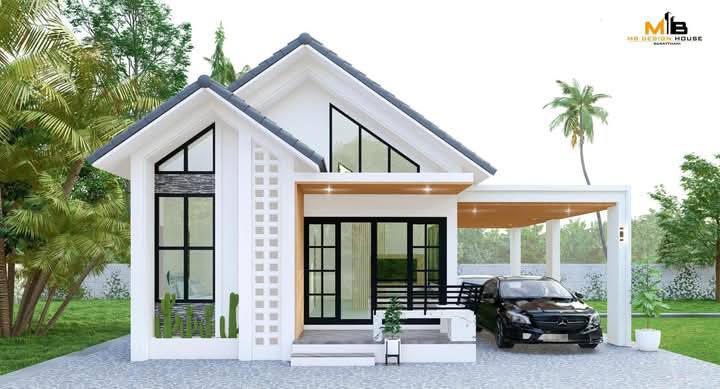 บ้านหลังเล็ก เรียบง่าย มินิมอล มีพื้นที่ใช้งานครบงบก่อสร้างเริ่มต้น 6.5 แสน รูปที่ 8