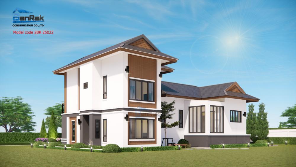 แบบบ้าน 2 ชั้น : 4 ห้องนอน 4 ห้องน้ำ งบ 3.58 ลบ. รูปที่ 4