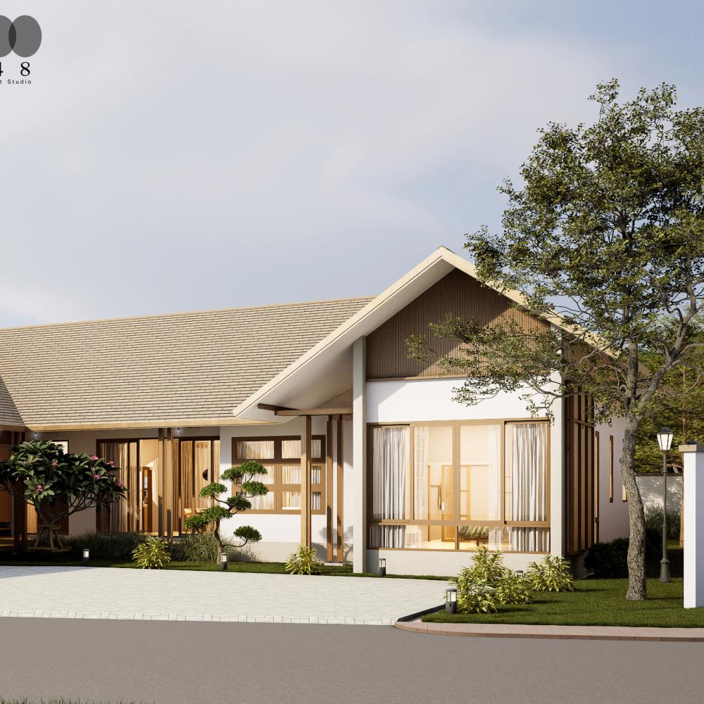 ไอเดียบ้านสไตล์โมเดิร์นทรอปิคอล : Modern-Tropical 3 ห้องนอน 3 ห้องน้ำ จอดรถได้ 3 คัน