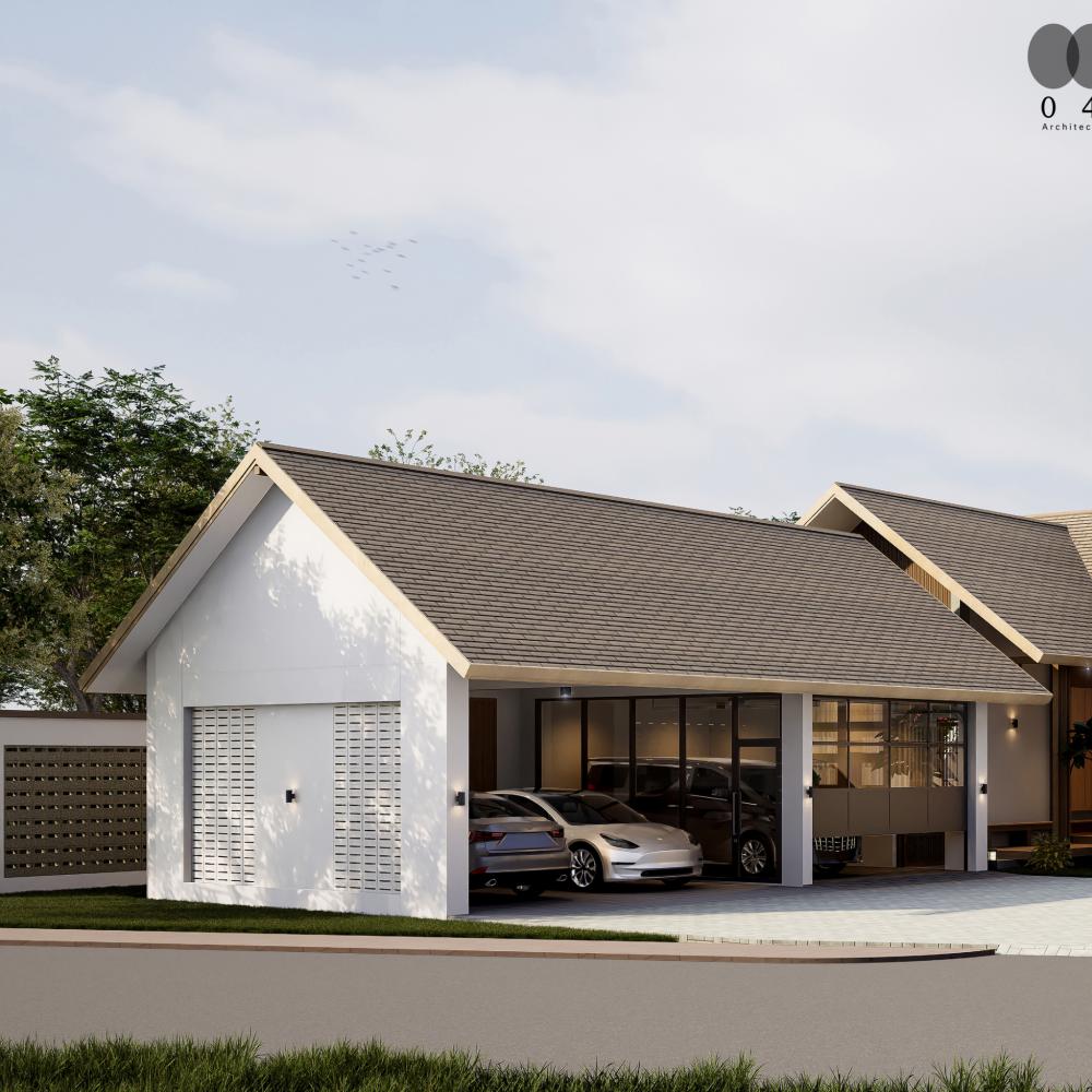 ไอเดียบ้านสไตล์โมเดิร์นทรอปิคอล : Modern-Tropical 3 ห้องนอน 3 ห้องน้ำ จอดรถได้ 3 คัน รูปที่ 2