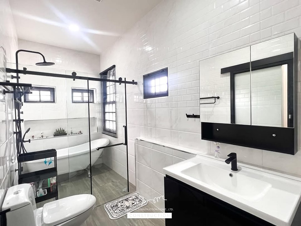 ไอเดียสร้างบ้านเดี่ยวขนาด 3 ห้องนอน 2 ห้องน้ำ รูปที่ 10