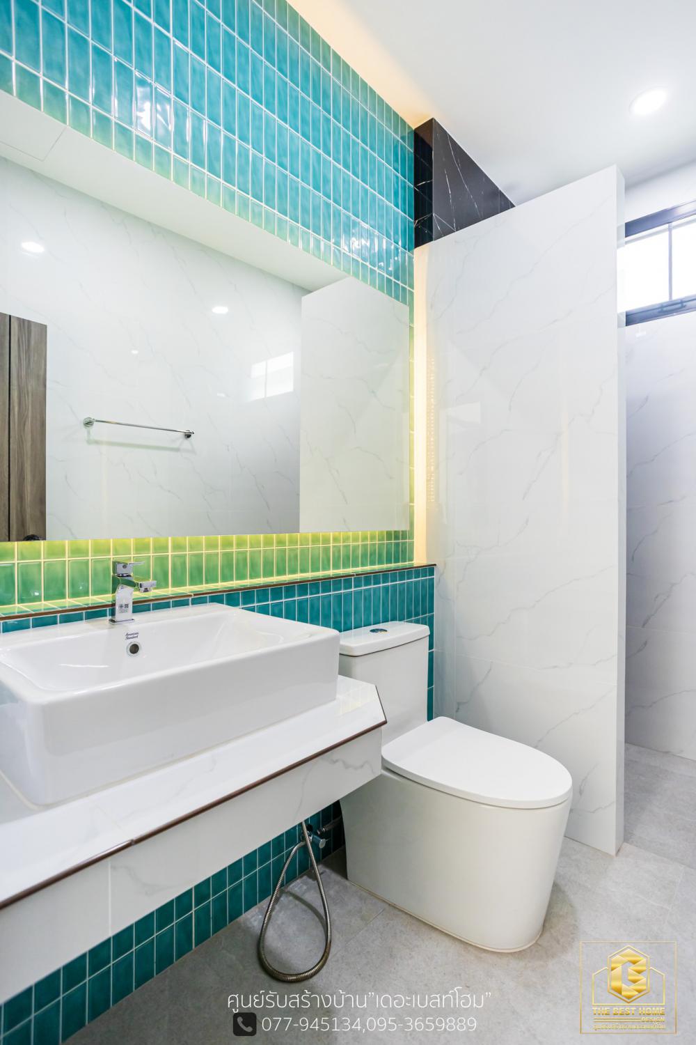 แบบบ้านปั้นหยาโมเดิร์นชั้นเดียว ขนาด 3 ห้องนอน 3 ห้องน้ำ ห้องรับแขก/นั่งเล่น 1 รับประทานอาหาร1 ห้องครัว 1 ซักล้าง 2 และโรงจอดรถ รูปที่ 33