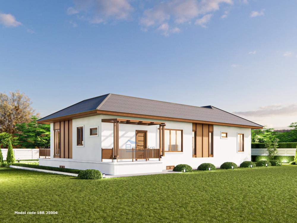 แบบบ้าน 1 ชั้น : 3 ห้องนอน 4 ห้องน้ำ พื้นที่ใช้สอยรวม : 180 ตารางเมตร  งบ 3.66 ลบ. รูปที่ 10