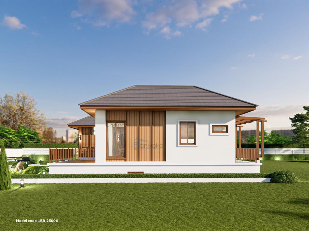 แบบบ้าน 1 ชั้น : 3 ห้องนอน 4 ห้องน้ำ พื้นที่ใช้สอยรวม : 180 ตารางเมตร  งบ 3.66 ลบ. รูปที่ 11