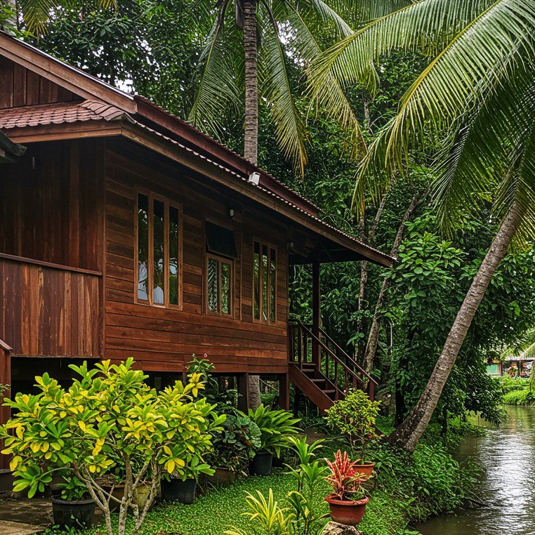 บ้านไม้ในสวน บ้านไม้ยกพื้นในสวน รูปที่ 3