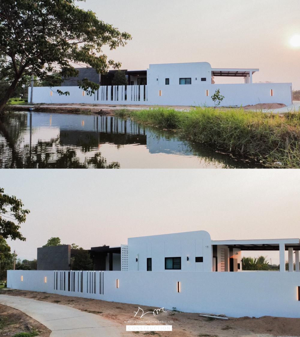 ไอเดียบ้านสไตล์ทรงกลอ่งโมเดิร์นพื้นที่กว้าง ฟังก์ชั่นครบ จัดสวนได้สวย น่าอยู่จัง รูปที่ 10