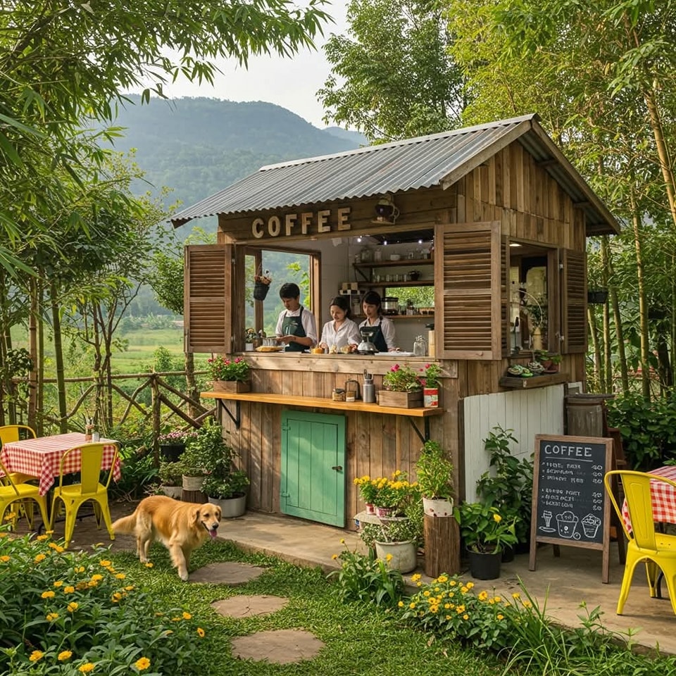 ไอเดียร้านคาเฟ่ริมทุ่งนา รูปที่ 4