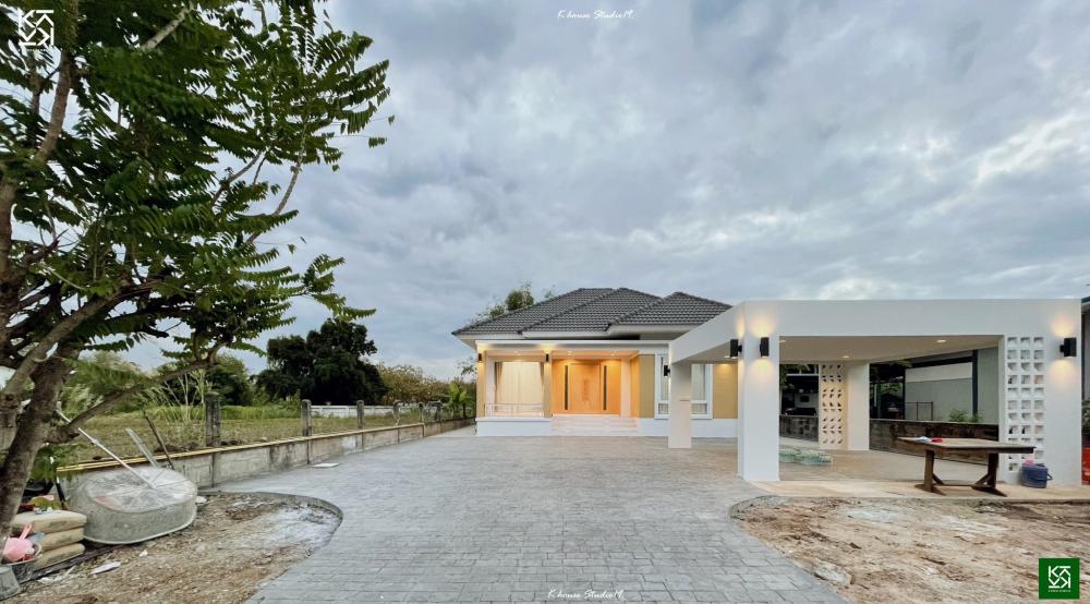 แบบบ้านชั้นเดียวสไตล์คอนเทมโพรารี่  ขนาด 2 ห้องนอน 2 ห้องน้ำ รูปที่ 10