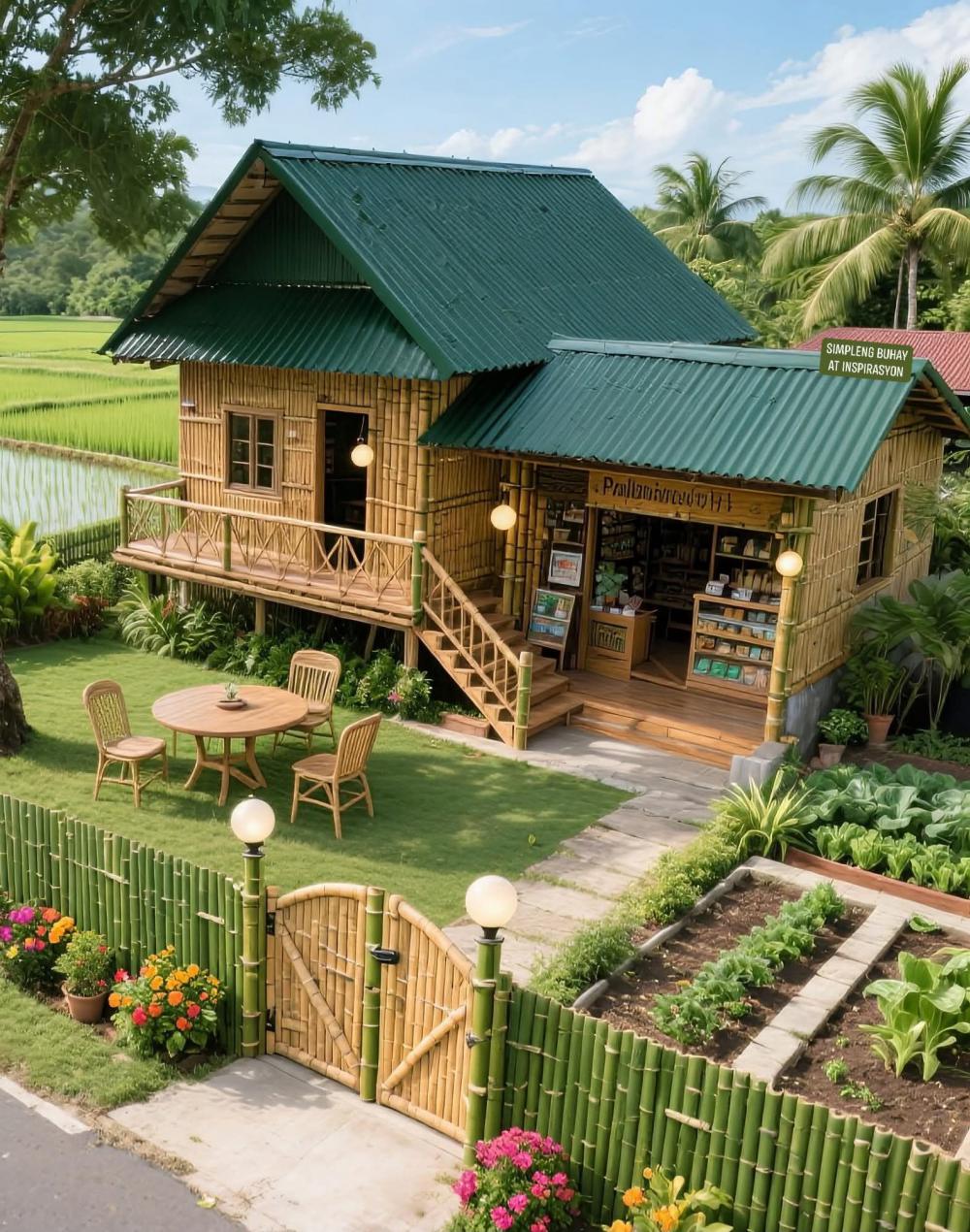 10 ไอเดียบ้านไม้ไผ่สวยน่ารัก รูปที่ 5