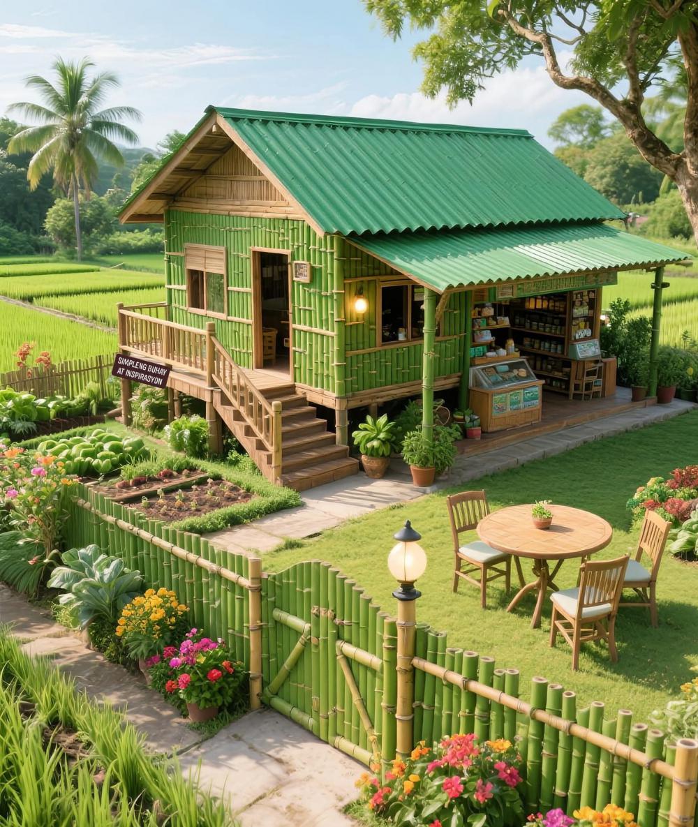 10 ไอเดียบ้านไม้ไผ่สวยน่ารัก รูปที่ 8