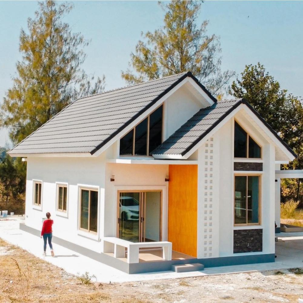 บ้านสไตล์มินิมอล 2 ห้องนอน 2 ห้องน้ำ พื้นที่ใช้สอยรวม 65 ตร.ม.