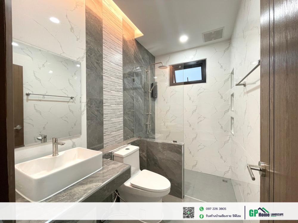 บ้านพักอาศัยชั้นเดียว สไตล์คอนเทมโพรารี 3 ห้องนอน 2 ห้องน้ำ งบ 1.5 กว่าล้านบาท รูปที่ 8