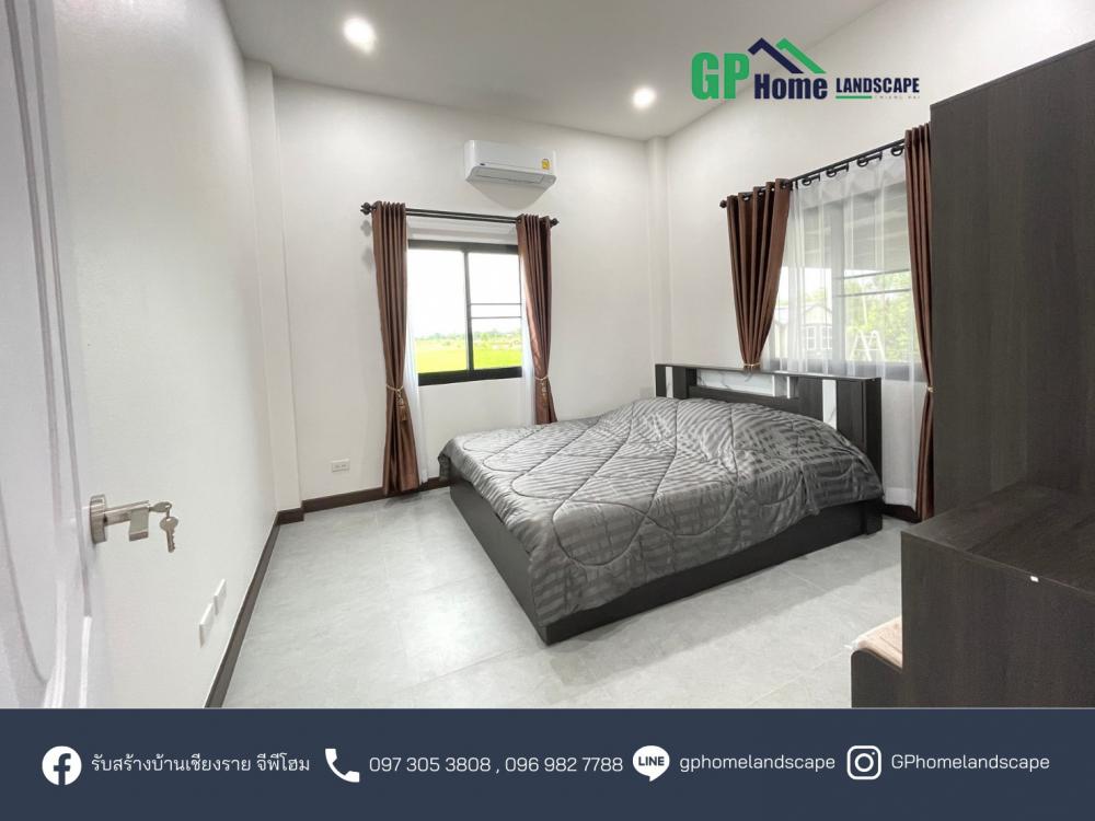 แบบบ้านชั้นเดียวสไตล์คอนเทมโพรารี่ 3 ห้องนอน 2 ห้องน้ำ 1  ห้องโถง 1 แต่งตัว 1 ห้องเก็บของ รูปที่ 22