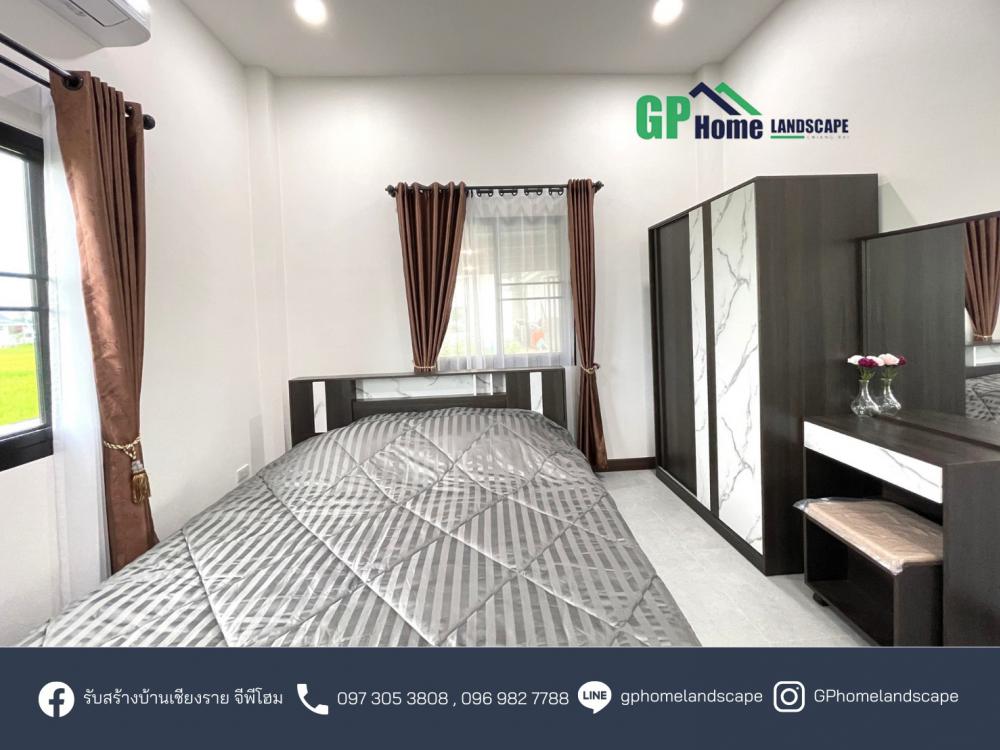 แบบบ้านชั้นเดียวสไตล์คอนเทมโพรารี่ 3 ห้องนอน 2 ห้องน้ำ 1  ห้องโถง 1 แต่งตัว 1 ห้องเก็บของ รูปที่ 23