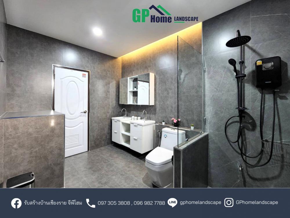 แบบบ้านชั้นเดียวสไตล์คอนเทมโพรารี่ 3 ห้องนอน 2 ห้องน้ำ 1  ห้องโถง 1 แต่งตัว 1 ห้องเก็บของ รูปที่ 25