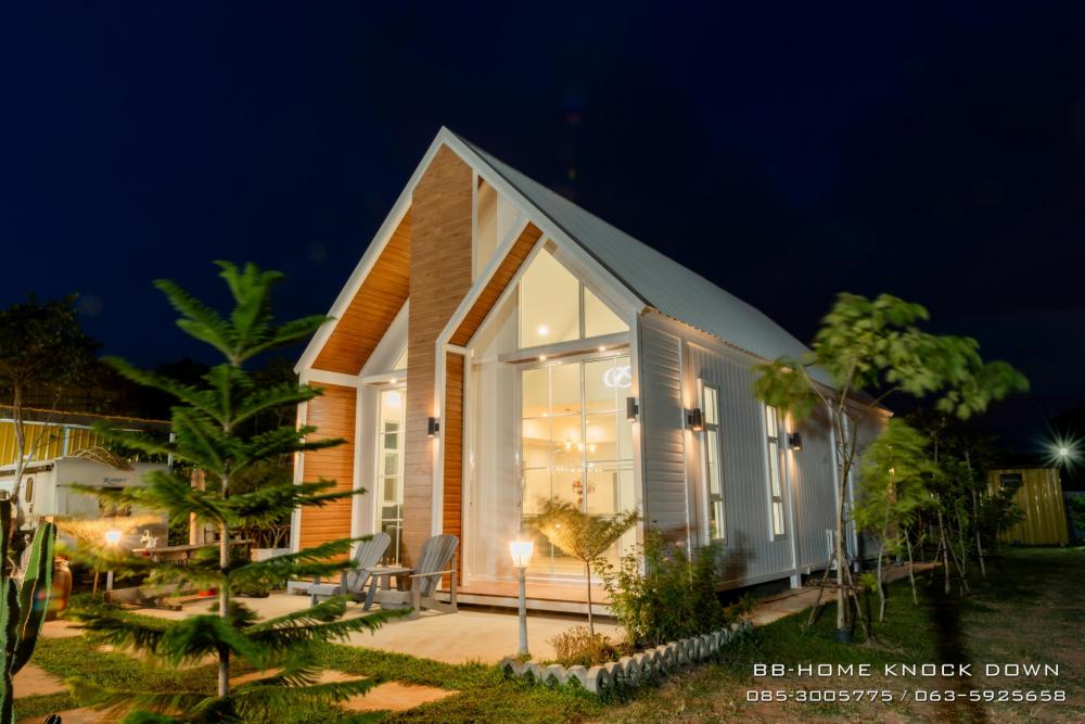 บ้านพักตากอากาศน็อคดาวน์โครงเหล็ก รูปที่ 10