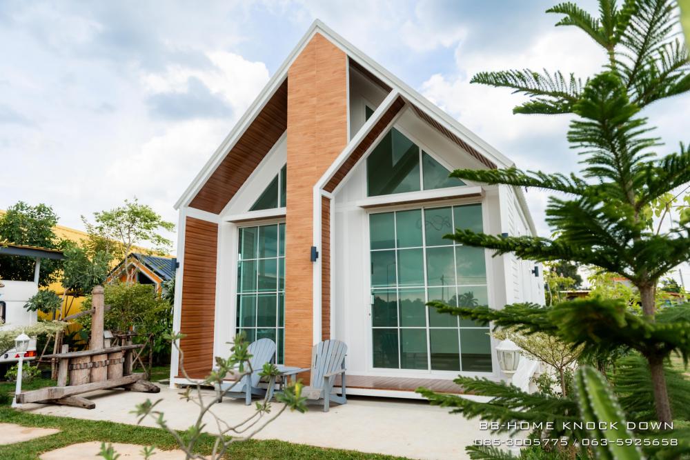 บ้านพักตากอากาศน็อคดาวน์โครงเหล็ก รูปที่ 2