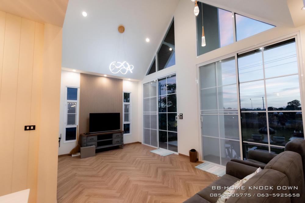 บ้านพักตากอากาศน็อคดาวน์โครงเหล็ก รูปที่ 3