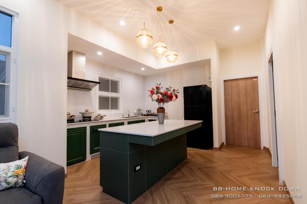 บ้านพักตากอากาศน็อคดาวน์โครงเหล็ก รูปที่ 5