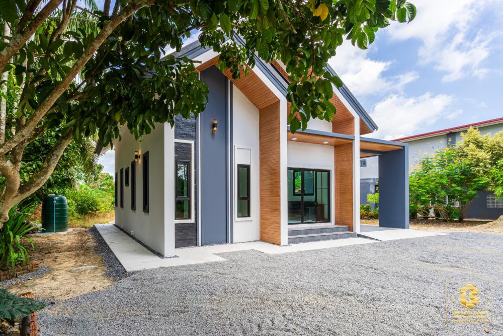 แบบบ้านเดี่ยวทรงโมเดิร์น ขนาด 2 ห้องนอน 2 ห้องน้ำ ขนาด 91 ตร.ม.