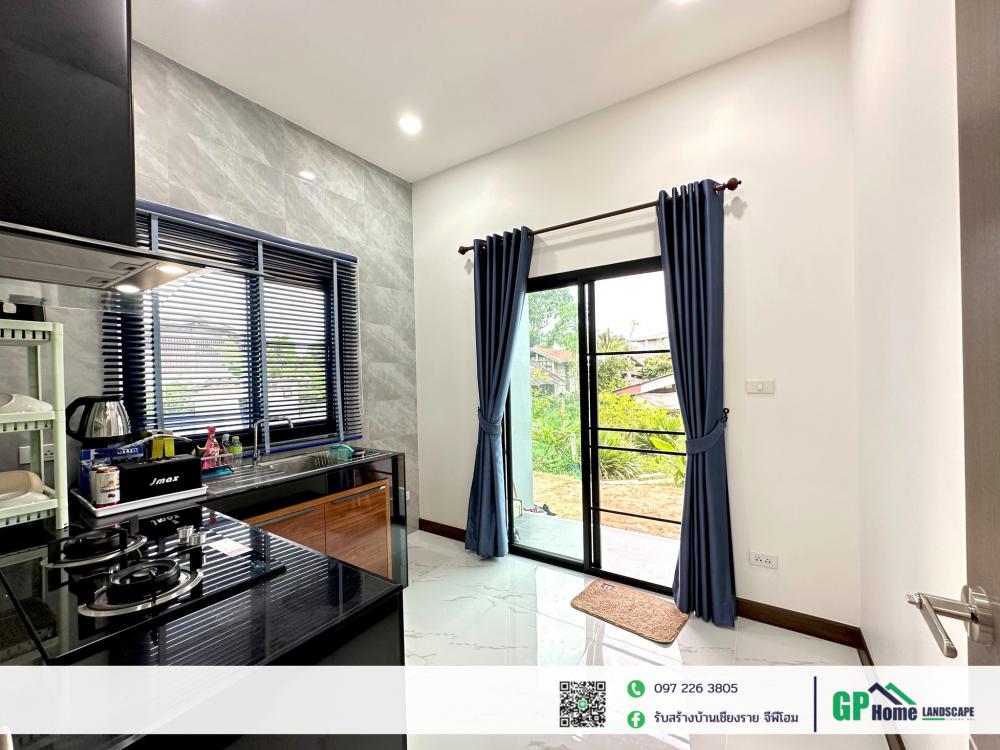 บ้านพักอาศัยชั้นเดียว สไตล์คอมเทมโพรารี่ 3 ห้องนอน 2 ห้องน้ำ รูปที่ 10