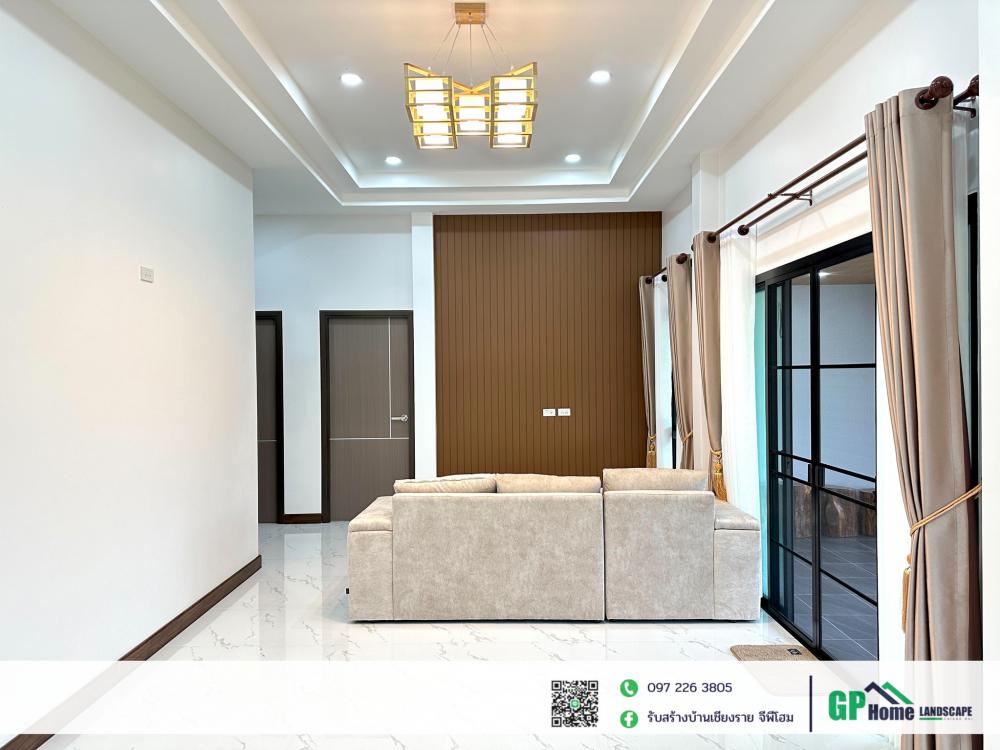 บ้านพักอาศัยชั้นเดียว สไตล์คอมเทมโพรารี่ 3 ห้องนอน 2 ห้องน้ำ รูปที่ 11