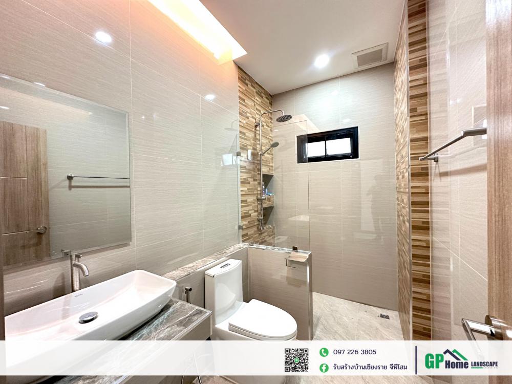 บ้านพักอาศัยชั้นเดียว สไตล์คอมเทมโพรารี่ 3 ห้องนอน 2 ห้องน้ำ รูปที่ 6