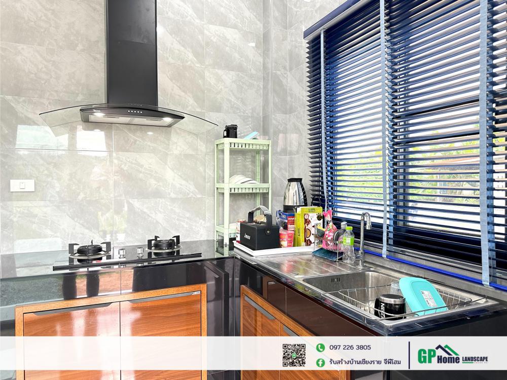 บ้านพักอาศัยชั้นเดียว สไตล์คอมเทมโพรารี่ 3 ห้องนอน 2 ห้องน้ำ รูปที่ 9