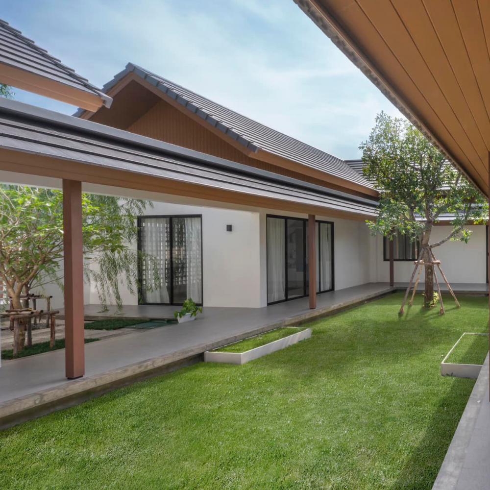 บ้านอยู่เย็นเป็นสุข ออกแบบได้อย่างลงตัว สะอาดสบายตาทั้งภายในภายนอกและสวนของบ้าน รูปที่ 3
