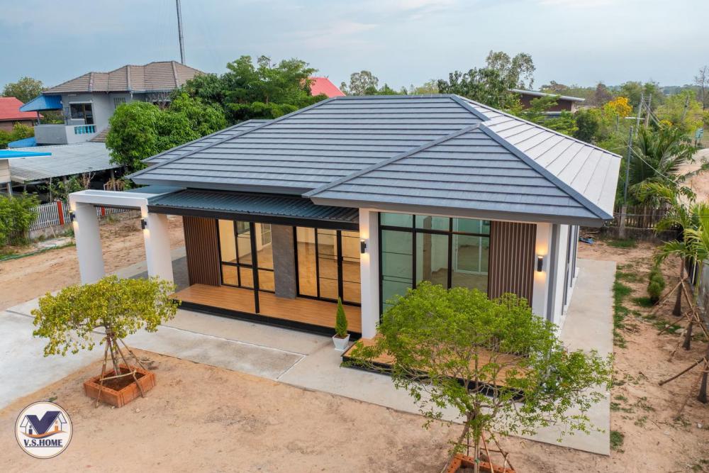 บ้านพักอาศัยชั้นเดียว ทรงทันสมัย