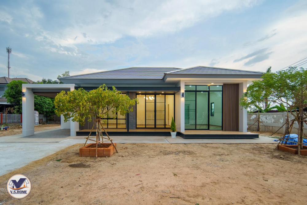 บ้านพักอาศัยชั้นเดียว ทรงทันสมัย รูปที่ 13