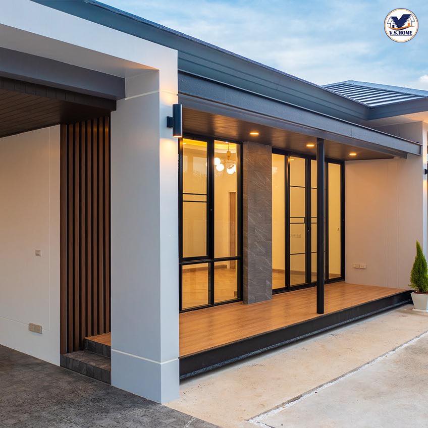 บ้านพักอาศัยชั้นเดียว ทรงทันสมัย รูปที่ 15