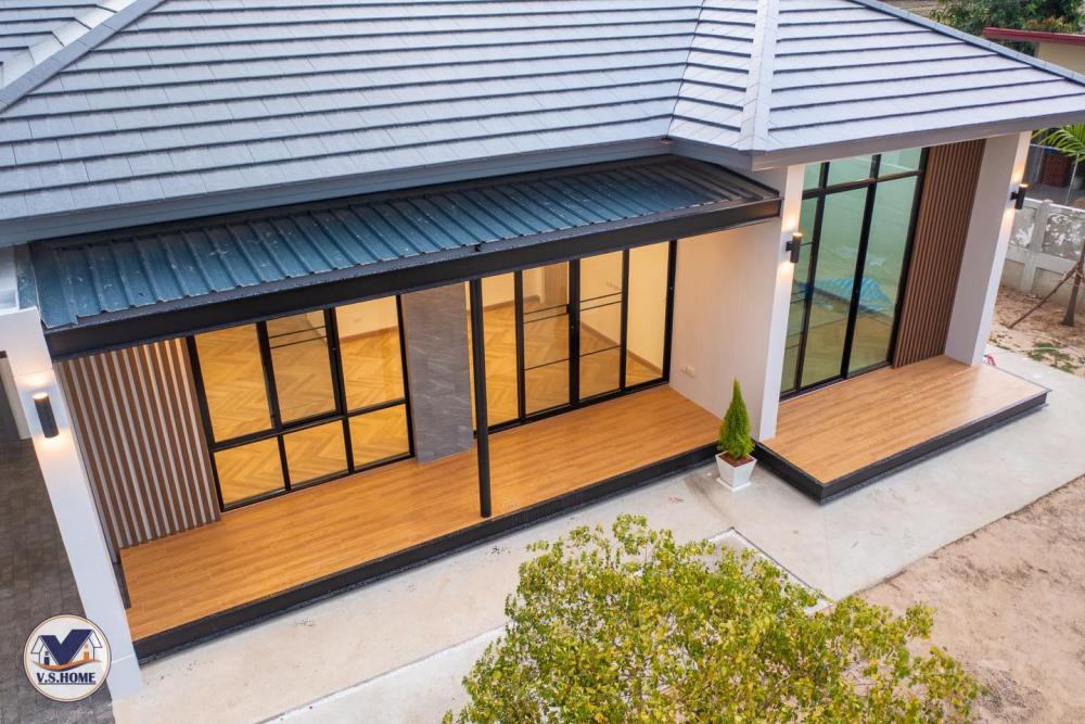 บ้านพักอาศัยชั้นเดียว ทรงทันสมัย รูปที่ 17