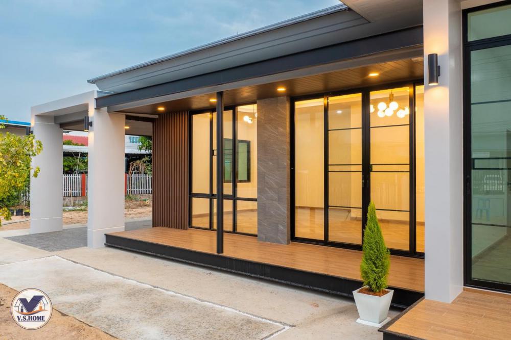 บ้านพักอาศัยชั้นเดียว ทรงทันสมัย รูปที่ 19