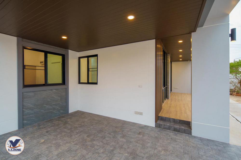 บ้านพักอาศัยชั้นเดียว ทรงทันสมัย รูปที่ 24