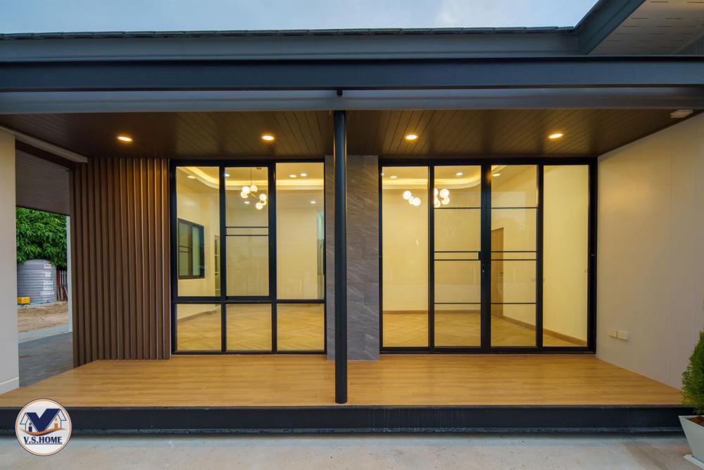 บ้านพักอาศัยชั้นเดียว ทรงทันสมัย รูปที่ 3