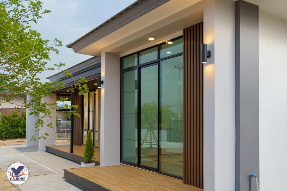 บ้านพักอาศัยชั้นเดียว ทรงทันสมัย รูปที่ 5