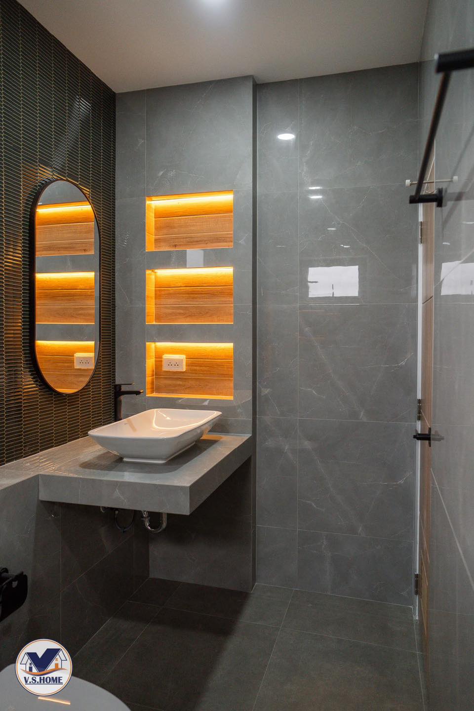 บ้านพักอาศัยชั้นเดียว ทรงทันสมัย รูปที่ 35