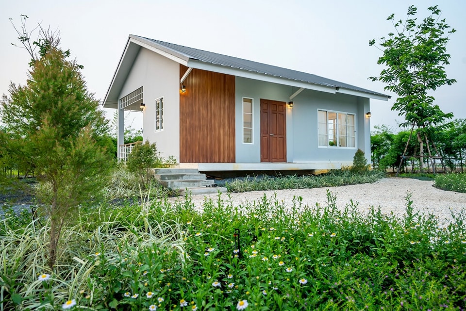 ไอเดียบ้านหลังเล็กแบบมินิมอล และจัดสวนน่ารักน่าอยู่ รูปที่ 24