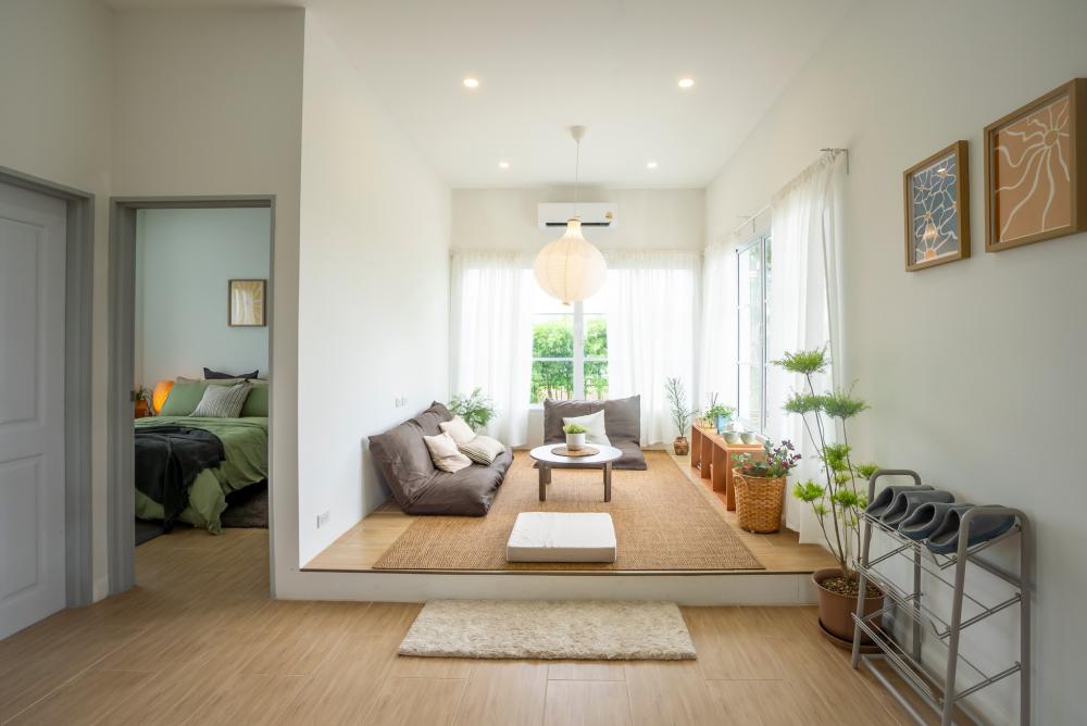 ไอเดียบ้านหลังเล็กแบบมินิมอล และจัดสวนน่ารักน่าอยู่ รูปที่ 7