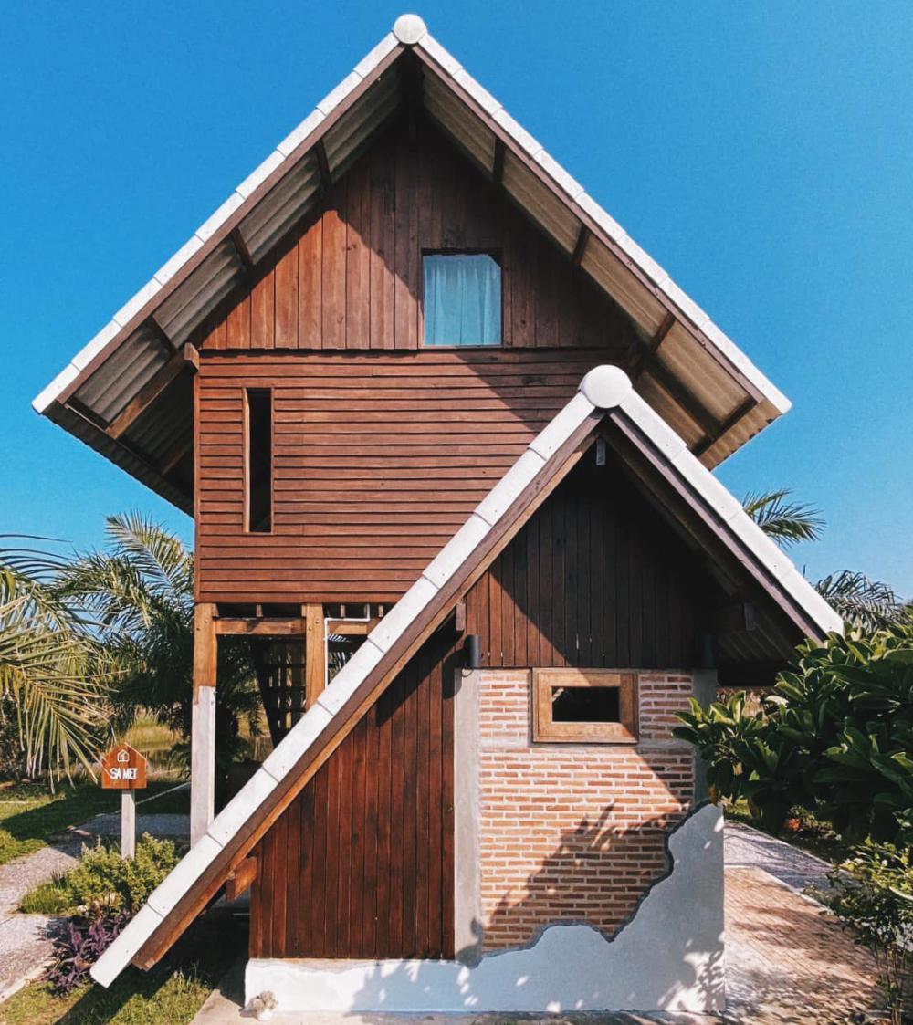 บ้านไม้โมเดิร์นหน้าแคบ 2 ชั้น รูปที่ 2