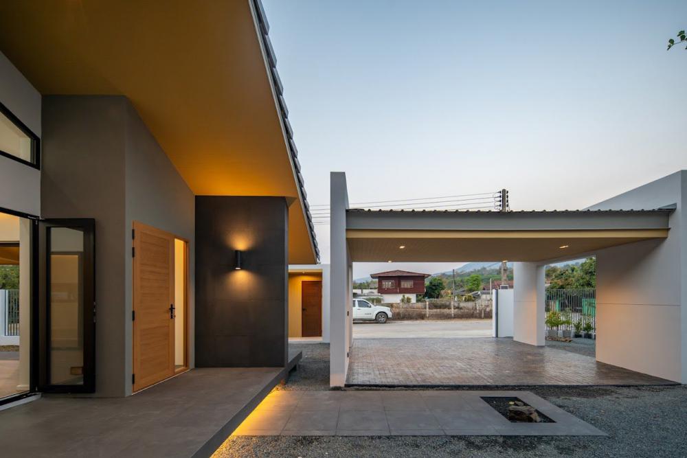 บ้านชั้นเดียว ออกแบบทันสมัย ตกแต่งภายในและภายนอกได้ลงตัว รูปที่ 18