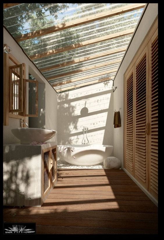 50 ไอเดียต่อเติมครัวหลังบ้านเเบบสวยๆ รูปที่ 40