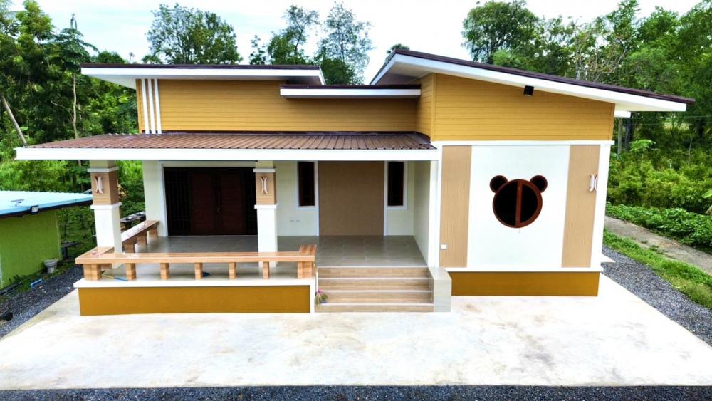 บ้านเดี่ยวสไตล์โมเดิร์น  3 ห้องนอน 1 ห้องอเนกประสงค์ 2 ห้องน้ำ 1 ครัว รูปที่ 2