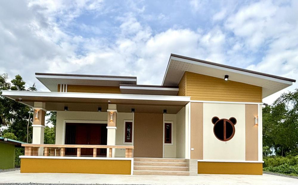 บ้านเดี่ยวสไตล์โมเดิร์น  3 ห้องนอน 1 ห้องอเนกประสงค์ 2 ห้องน้ำ 1 ครัว รูปที่ 3